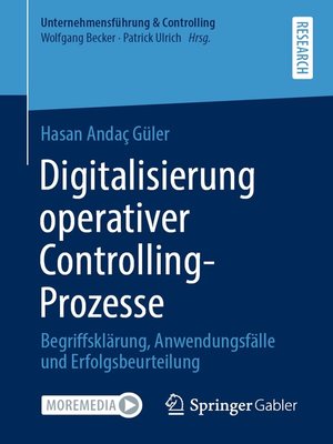 cover image of Digitalisierung operativer Controlling-Prozesse